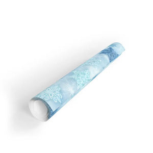 Winter Snowflake Wrapping Paper Roll Blue Holiday Style Dipaliz