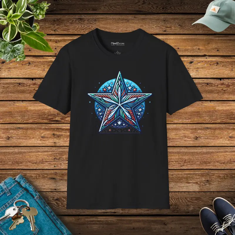 Winter Star Unisex Softstyle T-shirt - Black / s