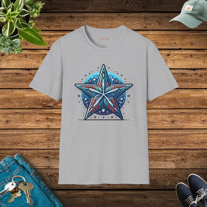 Winter Star Unisex Softstyle T-shirt - Sport Grey / s