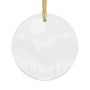 Pine Trees Acrylic Ornaments - Snowy Mountain Winter Decor - Dipaliz - Holiday