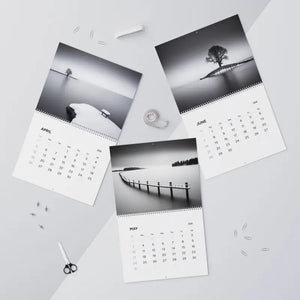 Winter Wonderland Monochrome Calendar 2026 Wall Planner - Dipaliz - Calendars
