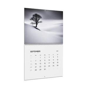 Winter Wonderland Monochrome Calendar 2026 Wall Planner - Dipaliz - Calendars