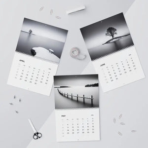 Winter Wonderland Monochrome Calendar 2026 Wall Planner - Dipaliz - Calendars