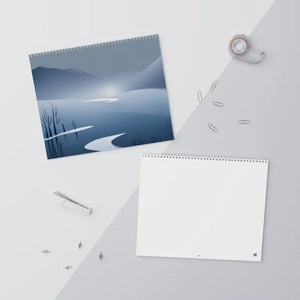 Winter Wonderland Monochrome Calendar 2026 Wall Planner - Dipaliz - Calendars