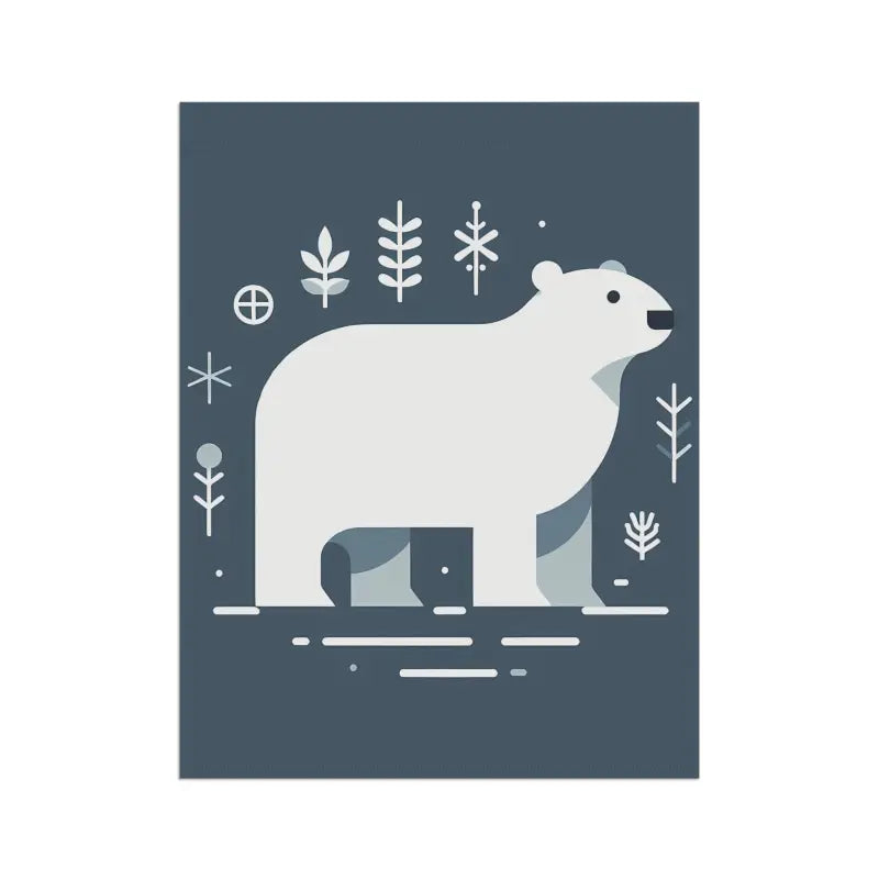 Winter Wonderland Polar Bear House Banner for Home & Garden - Decor