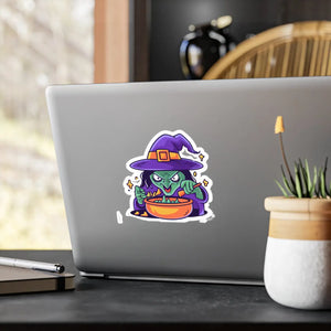Witch Cooking Vinyl Decals - High-quality White - Dipaliz - Decorative Stickers