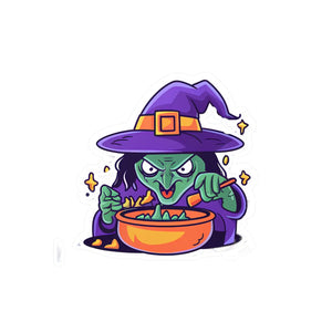 Witch Cooking Vinyl Decals - High-quality White - Dipaliz - Decorative Stickers