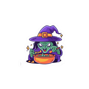 Witch Cooking Vinyl Decals - High-quality White - Dipaliz - Decorative Stickers