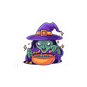 Witch Cooking Vinyl Decals - High Quality White - Dipaliz - Decorative Stickers