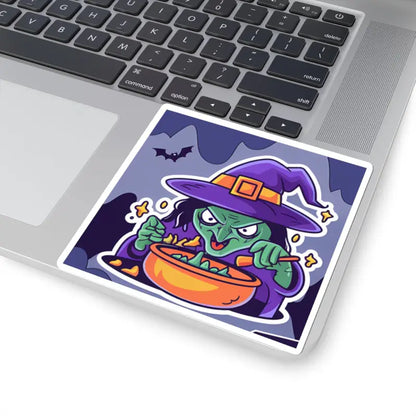 Enchant your World with Witch Cooking Kiss-cut Stickers - 4’’ × / White Paper Products