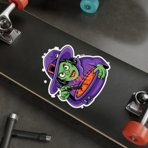 Magical Witch Cooking Vinyl Decal - Kiss-cut Border - Dipaliz - Decorative Stickers