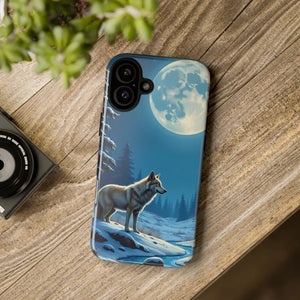 Moonlit Wolf Design Phone Case - Bold Wild Adventure Style - Dipaliz