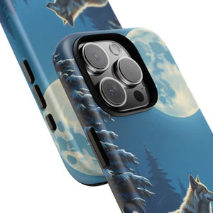 Moonlit Wolf Design Phone Case - Bold Wild Adventure Style - Dipaliz