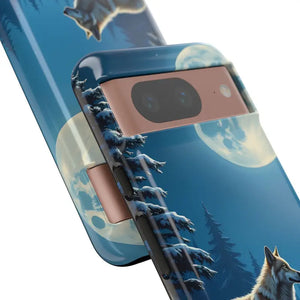 Moonlit Wolf Design Phone Case - Bold Wild Adventure Style - Dipaliz