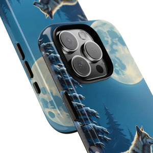 Moonlit Wolf Design Phone Case - Bold Wild Adventure Style - Dipaliz
