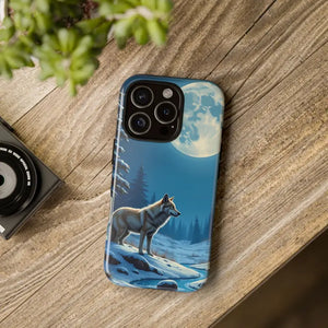 Moonlit Wolf Design Phone Case - Bold Wild Adventure Style - Dipaliz