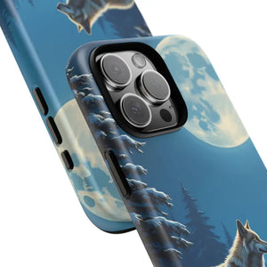 Moonlit Wolf Design Phone Case - Bold Wild Adventure Style - Dipaliz