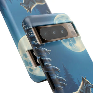 Moonlit Wolf Design Phone Case - Bold Wild Adventure Style - Dipaliz