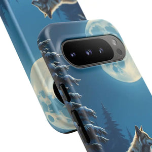 Moonlit Wolf Design Phone Case - Bold Wild Adventure Style - Dipaliz