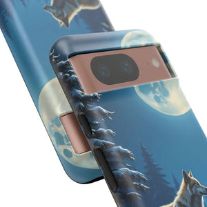 Moonlit Wolf Design Phone Case - Bold Wild Adventure Style - Dipaliz