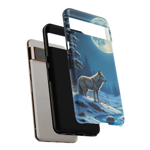Moonlit Wolf Design Phone Case - Bold Wild Adventure Style - Dipaliz