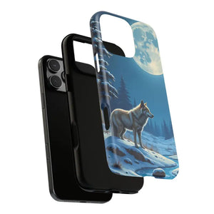 Moonlit Wolf Design Phone Case - Bold Wild Adventure Style - Dipaliz