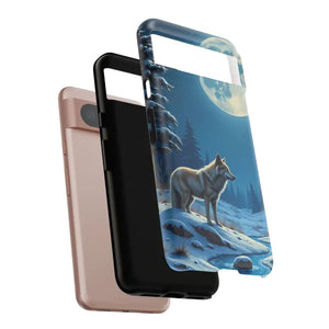 Moonlit Wolf Design Phone Case - Bold Wild Adventure Style - Dipaliz