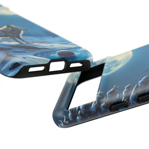 Moonlit Wolf Design Phone Case - Bold Wild Adventure Style - Dipaliz