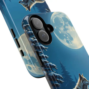 Moonlit Wolf Design Phone Case - Bold Wild Adventure Style - Dipaliz