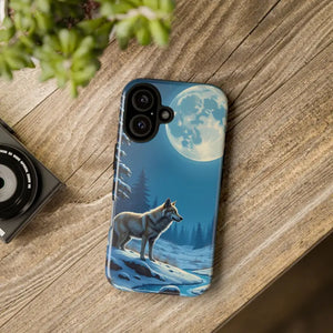 Moonlit Wolf Design Phone Case - Bold Wild Adventure Style - Dipaliz