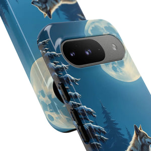 Moonlit Wolf Design Phone Case - Bold Wild Style - Dipaliz - Mobile Cases