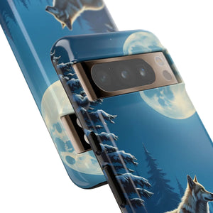 Moonlit Wolf Design Phone Case - Bold Wild Style - Dipaliz - Mobile Cases