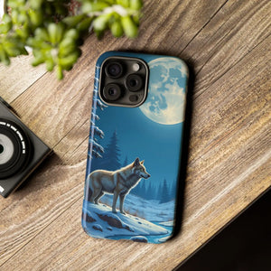 Moonlit Wolf Design Phone Case - Bold Wild Style - Dipaliz - Mobile Cases
