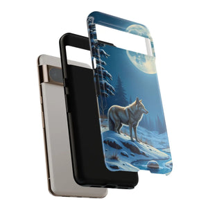 Moonlit Wolf Design Phone Case - Bold Wild Style - Dipaliz - Mobile Cases