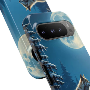 Moonlit Wolf Design Phone Case - Bold Wild Style - Dipaliz - Mobile Cases