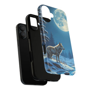 Moonlit Wolf Design Phone Case - Bold Wild Style - Dipaliz - Mobile Cases