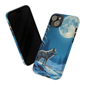 Moonlit Wolf Design Phone Case - Bold Wild Style - Dipaliz - Mobile Cases