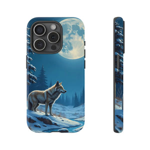Moonlit Wolf Design Phone Case - Bold Wild Style - Dipaliz - Mobile Cases