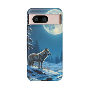 Moonlit Wolf Design Phone Case - Bold Wild Style - Dipaliz - Mobile Cases