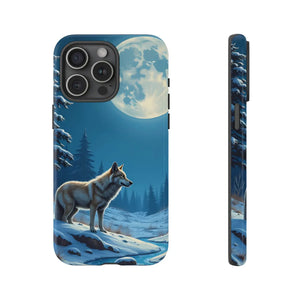 Moonlit Wolf Design Phone Case - Bold Wild Style - Dipaliz - Mobile Cases