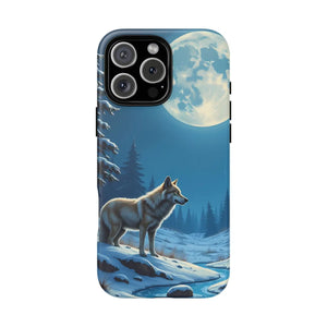 Moonlit Wolf Design Phone Case - Bold Wild Style - Dipaliz - Mobile Cases