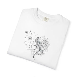 Woman and Dandelions Dreams Comfort Tee Cotton - Dipaliz - T-shirts