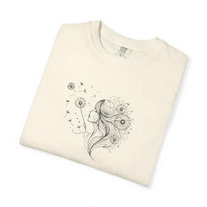 Woman and Dandelions Dreams Comfort Tee Cotton - Dipaliz - T-shirts