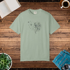 Woman and Dandelions Dreams Comfort Tee Cotton - Dipaliz - T-shirts