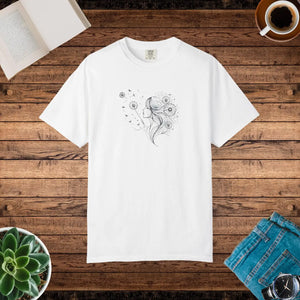 Woman and Dandelions Dreams Comfort Tee Cotton - Dipaliz - T-shirts