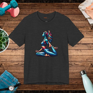 Yoga Unisex Jersey Short Sleeve Tee - Comfort Flex Style - Dipaliz - Dark Grey Heather / s - T-shirts