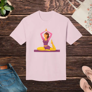 Unisex Yoga Tee Premium Cotton Comfort Trendy Apparel Dipaliz - Pink / s - T-shirts