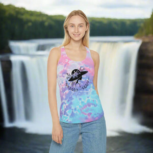 Vibrant Women’s Tie Dye Racerback - Bold Patterns - Dipaliz - Tank Tops