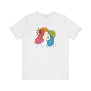 Timeless Unisex Jersey Tee - Flower Hat Cotton - Dipaliz - T-shirts