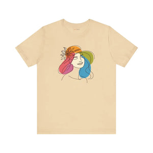 Timeless Unisex Jersey Tee - Flower Hat Cotton - Dipaliz - T-shirts